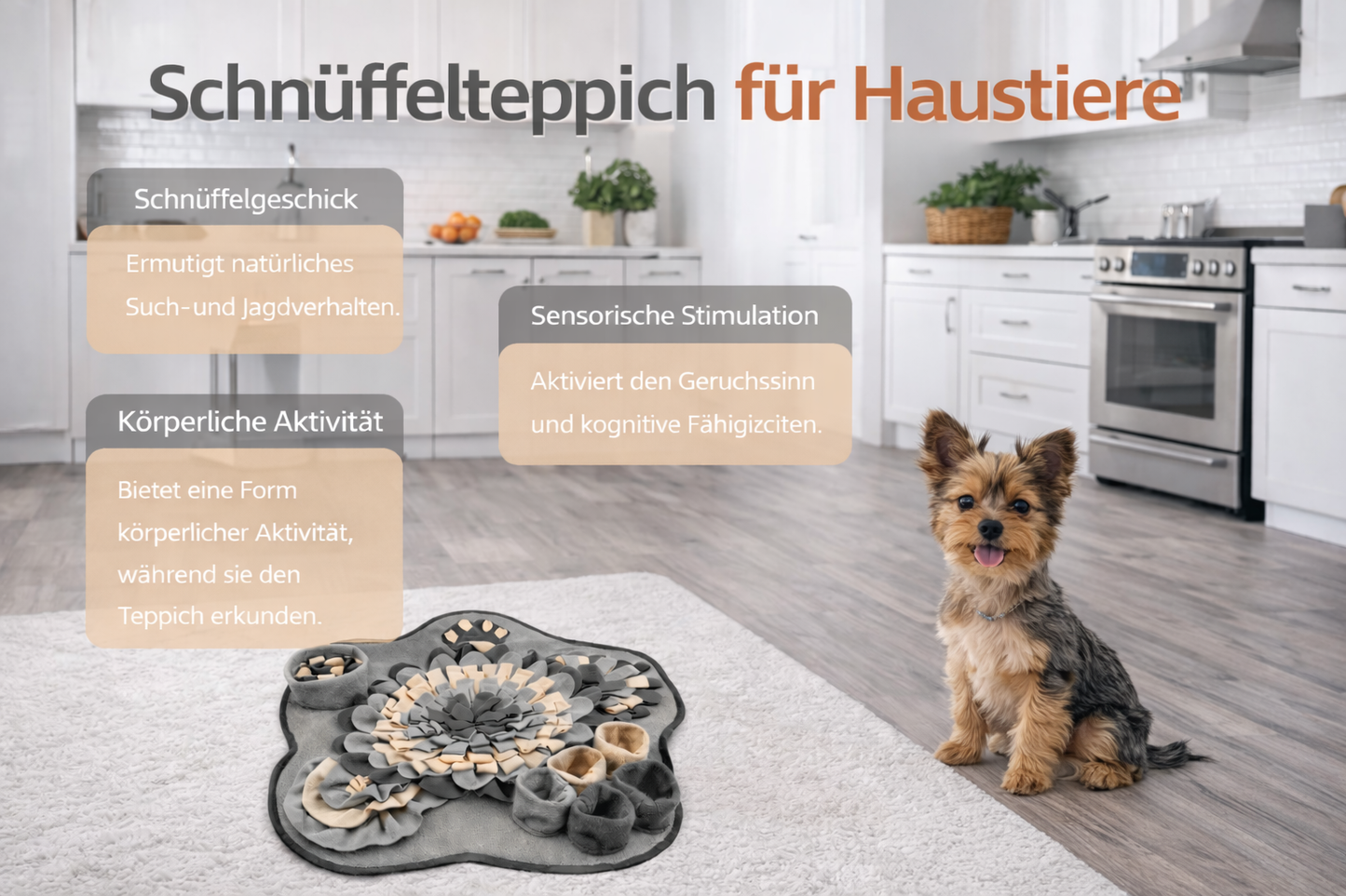 SniffMat – Schnüffelmatte & Slow-Feeding-Spielzeug für Hunde