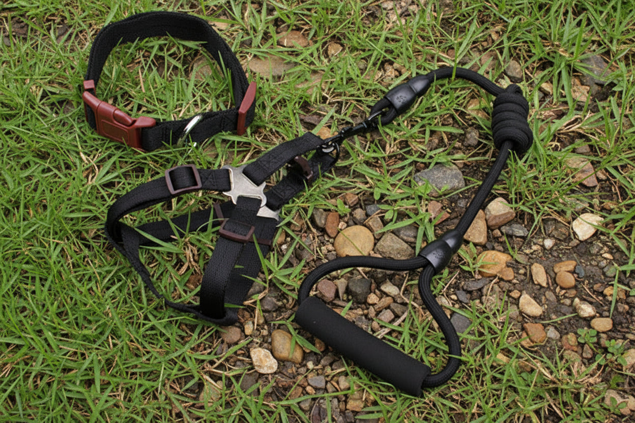 ComfortHarness Set – Nylon Hundegeschirr + Führleine (1,20 m)
