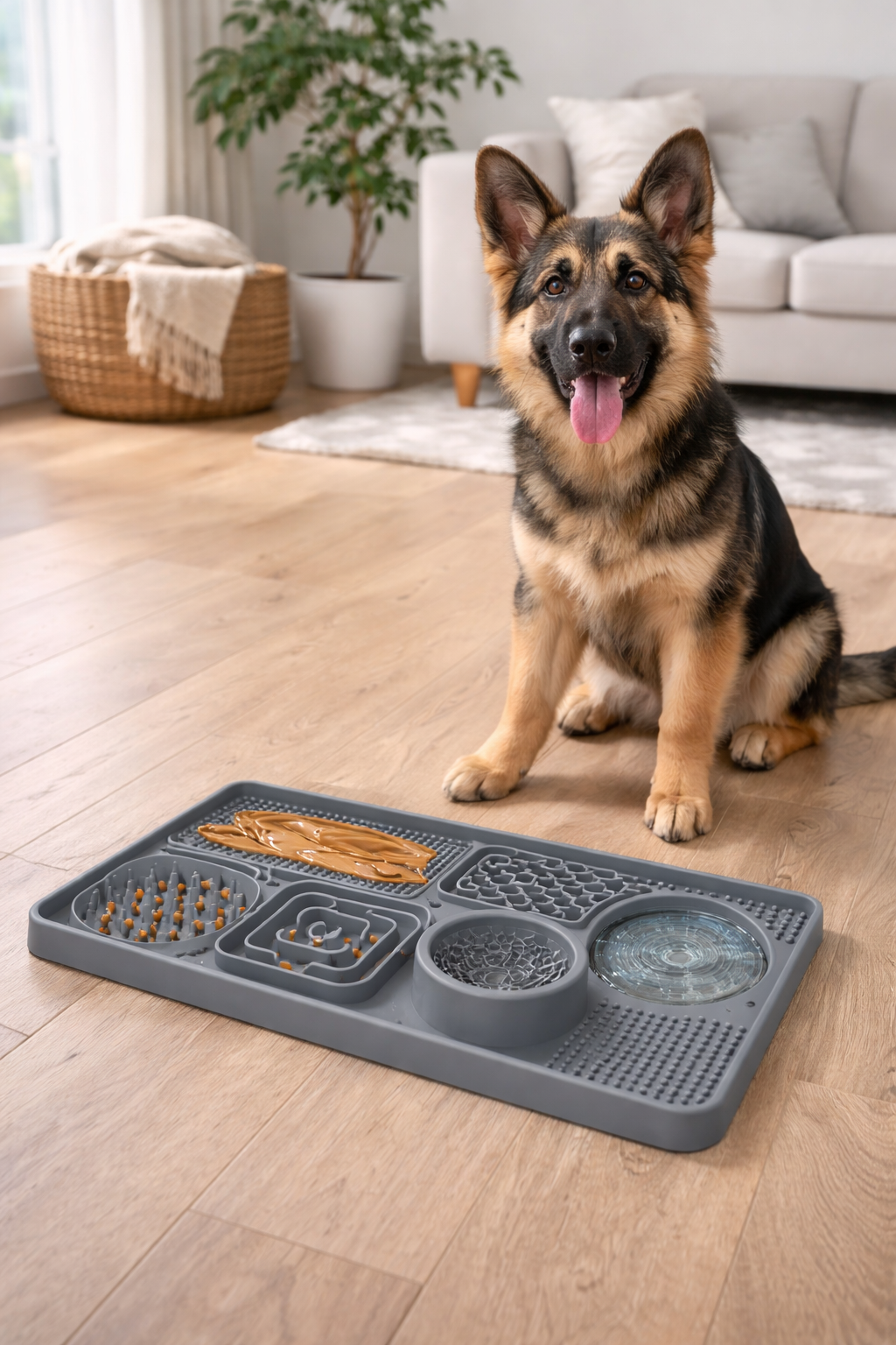 CalmMat – Leck- & Slow-Feeding-Matte für Hunde & Katzen
