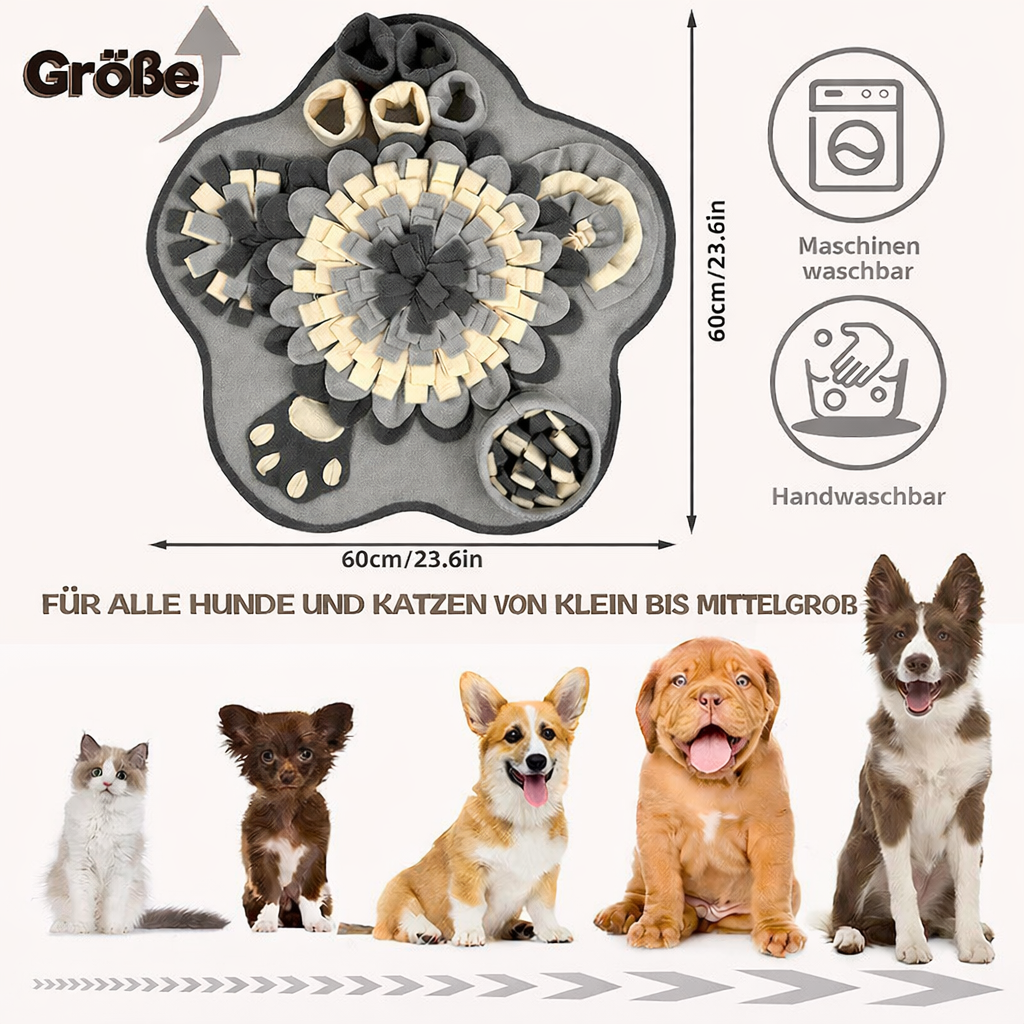 SniffMat – Schnüffelmatte & Slow-Feeding-Spielzeug für Hunde