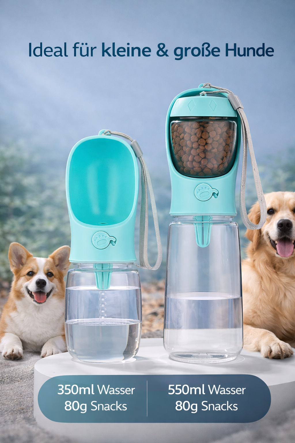 TravelCup - Multifunktionaler Trinkbecher für Hunde und Katzen