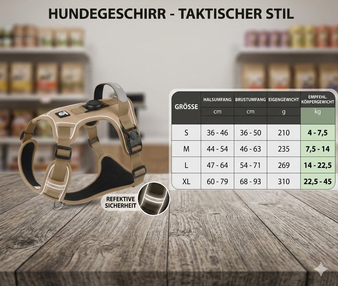 TrailGuard Set – Anti-Ausbruch Hundegeschirr und Leine für mittelgroße und große Hunde