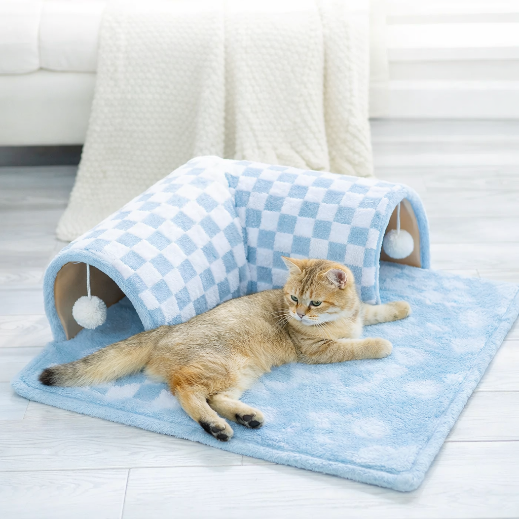 TunnelNest  2-in-1 Spielhöhle und Schlafplatz für Katzen
