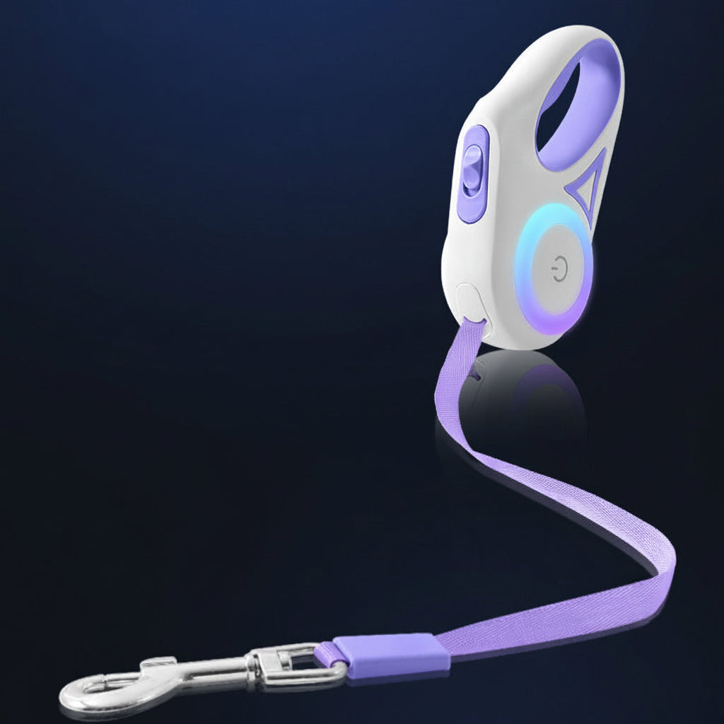 GlowLeash – LED, einziehbare Hundeleine (3m / 5m)