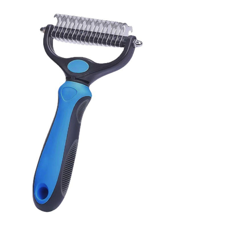 GroomDuo Set – Entfilzungsrechen und Stahlkamm für Hund und Katze