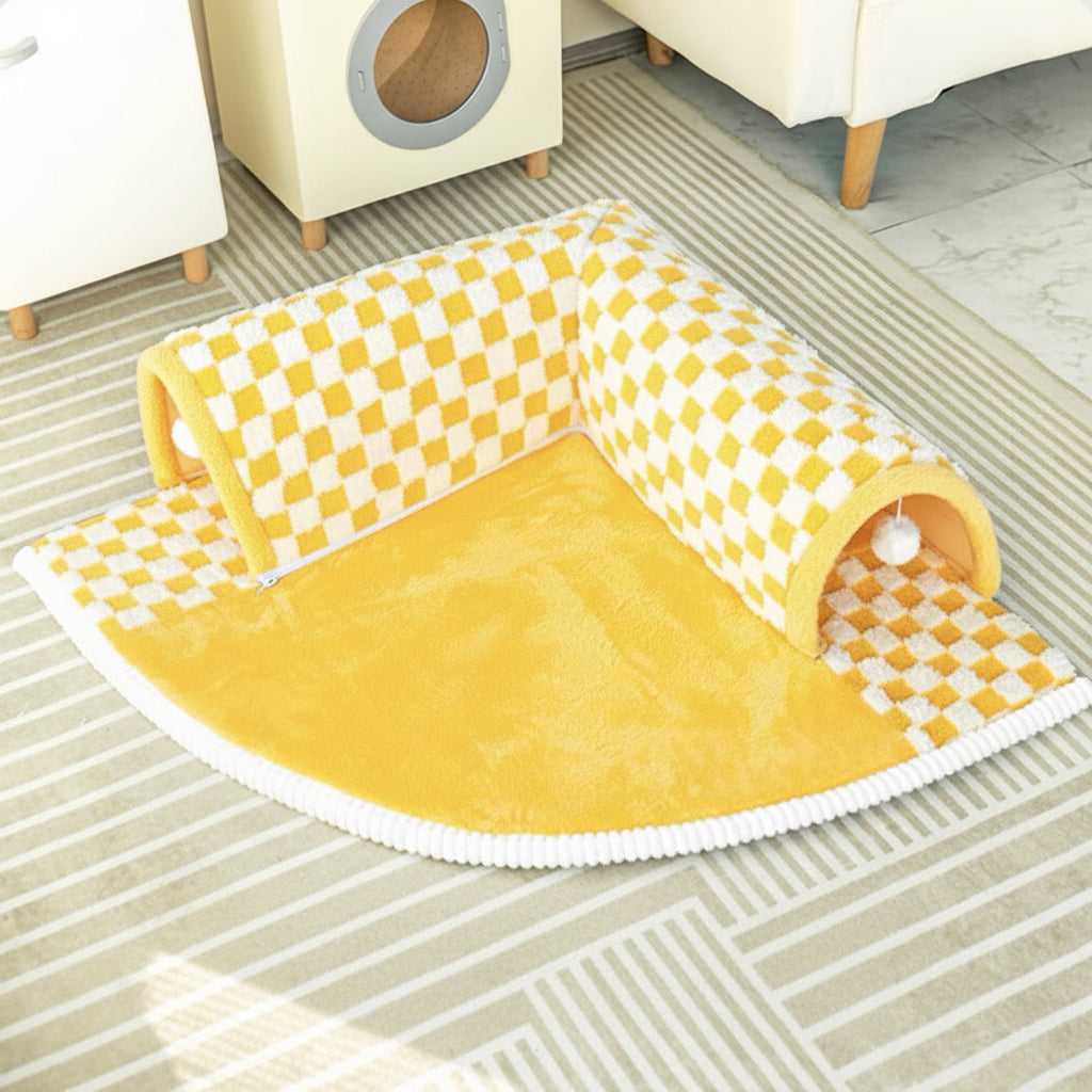 TunnelNest  2-in-1 Spielhöhle und Schlafplatz für Katzen