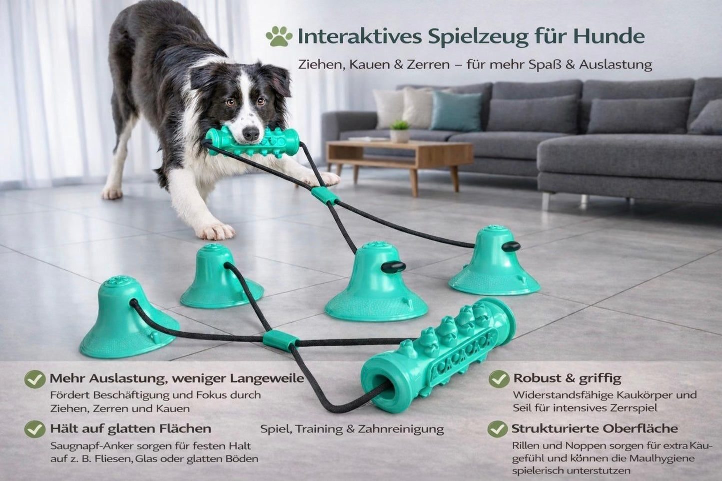 PowerTug-Interaktives Zug- & Kauspiel