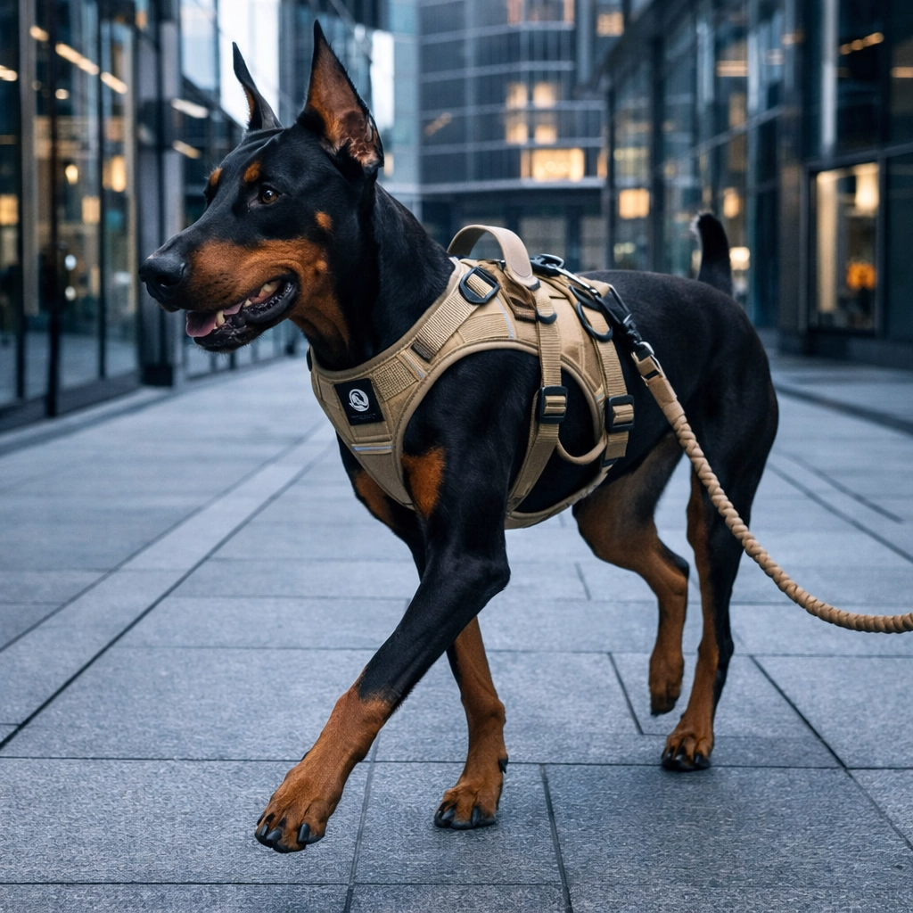 TrailGuard Set – Anti-Ausbruch Hundegeschirr und Leine für mittelgroße und große Hunde