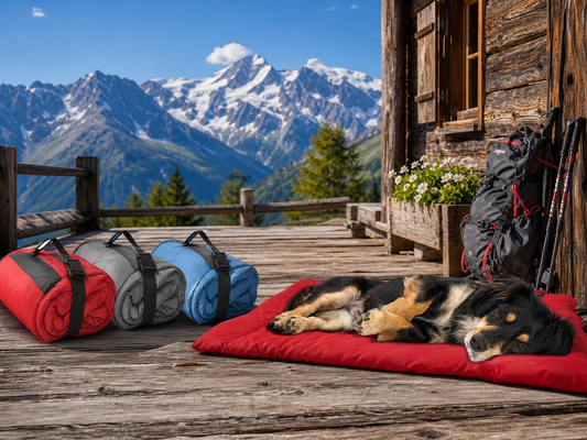 Pawvero CampBed – Wasserdichte Outdoor-Hundematte faltbar und tragbar für Hunde